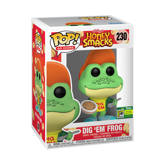 Funko Pop! Ad Icons: Kellog's: Dig 'Em Frog With Cereal (2024 SDCC Convention Sticker)