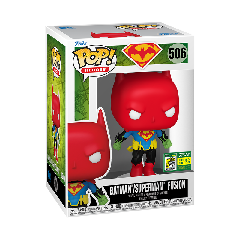 Funko Pop! Heroes DC: Batman/Superman Fusion (2024 SDCC Convention Sticker)