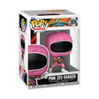 Funko Pop! Power Rangers Zeo Pink Zeo Ranger figure with detailed costume and helmet, collectible toy from Shak's Pop Shop.