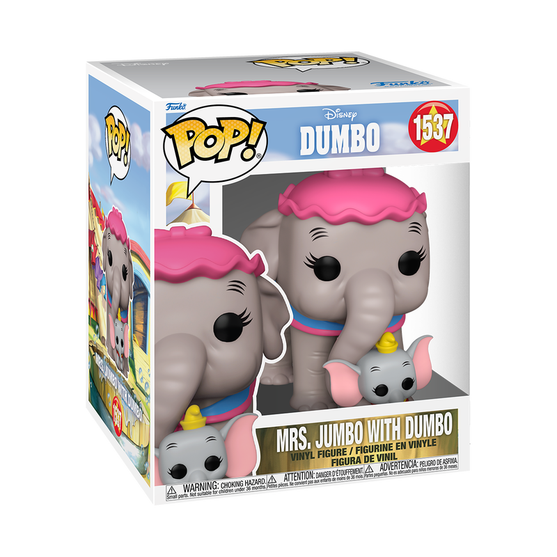 Funko Pop! Disney: Dumbo: Mrs. Jumbo with Dumbo (6" Super)