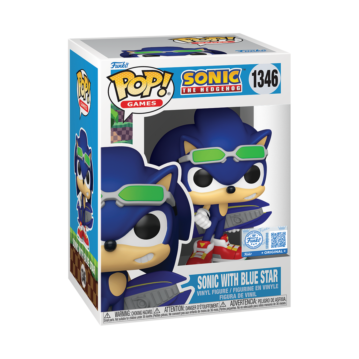 Funko Pop! Games: Sonic the Hedgehog: Sonic with Bluestar (Funko Specialty Series Exclusive)