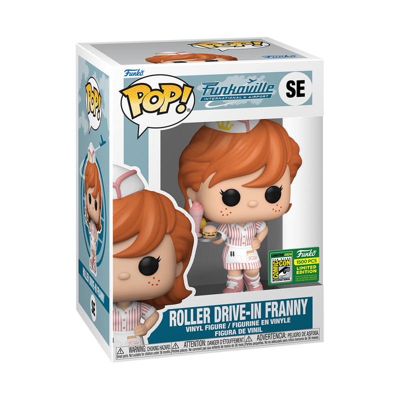 Funko Pop! Roller Drive-In Franny Funko (LE 1,500) (2024 SDCC Convention Sticker)