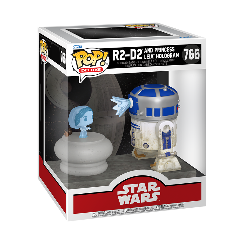 Funko Pop! Deluxe: Star Wars: R2-D2 and Princess Leia Hologram