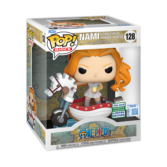 Funko Pop! Rides: One Piece: Nami with White Hobby Horse (2025 WonderCon Shared Exclusive)