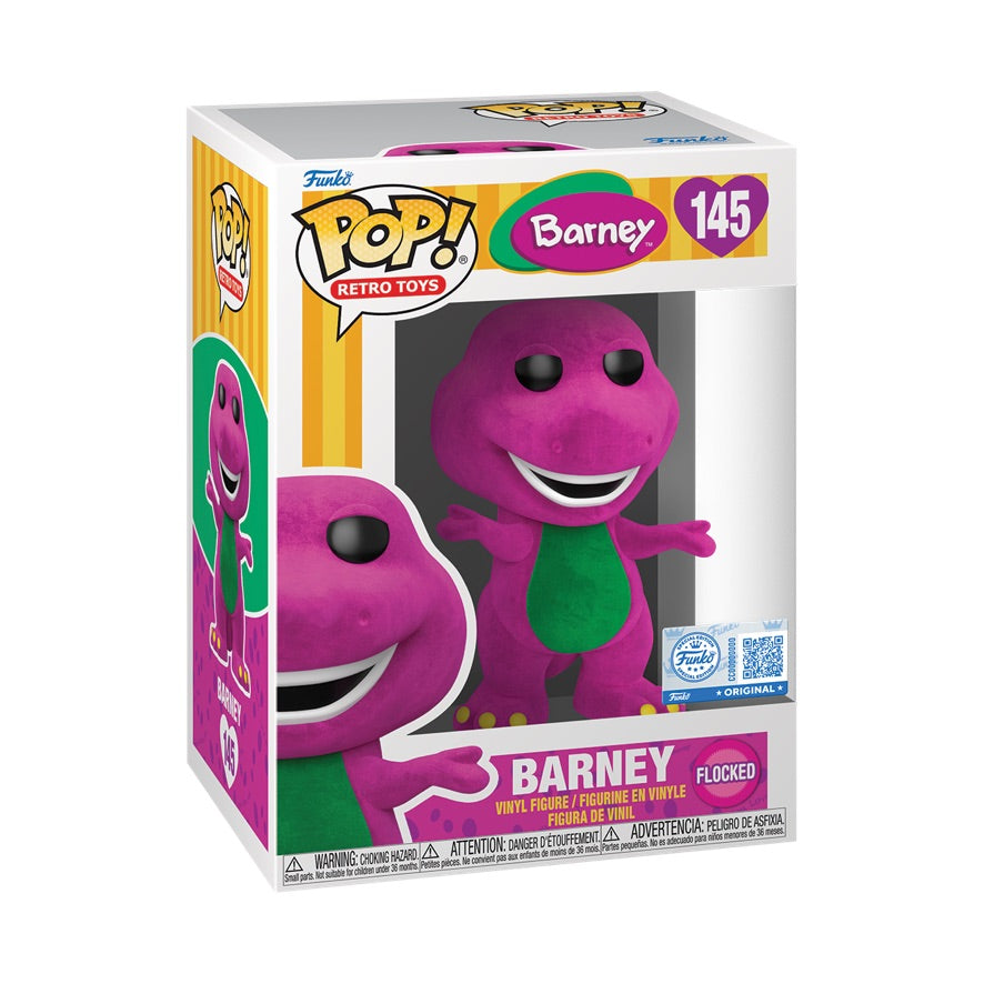 Funko Pop! Retro Toys: Barney: Barney (Flocked) (Funko Special Edition)