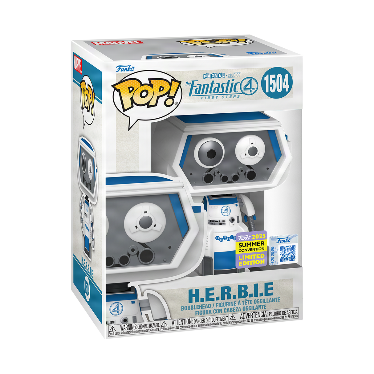 Funko Pop! Marvel: Fantastic 4 First Steps: H.E.R.B.I.E. (2025 Summer Convention Shared Exclusive)