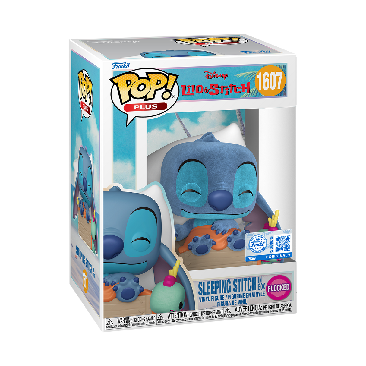 Funko Pop! Plus: Lilo and Stitch: Sleeping Stitch in Box (Flocked) (GameStop Exclusive)