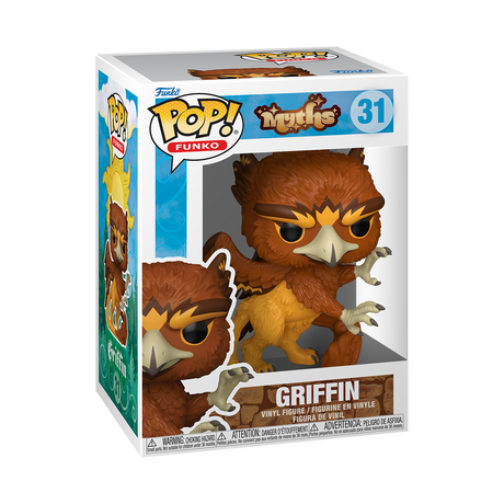 Funko Pop! Myths Griffin vinyl figure with detailed sculpt and vibrant colors, displayed in original packaging.