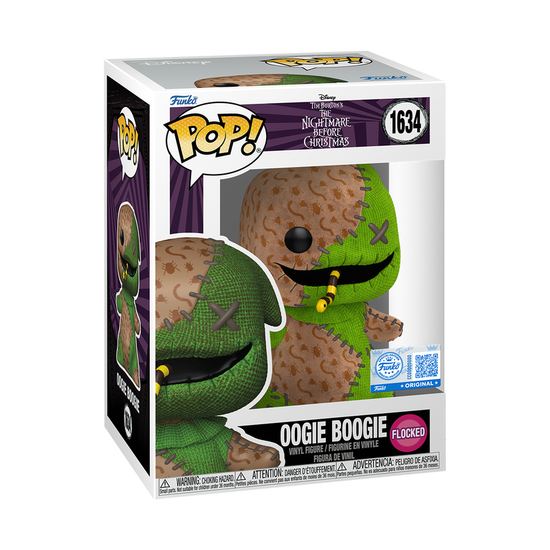 Funko Pop! Disney: Nightmare Before Christmas: Oogie Boogie (Patchwork) (Flocked) (Hot Topic Exclusive)