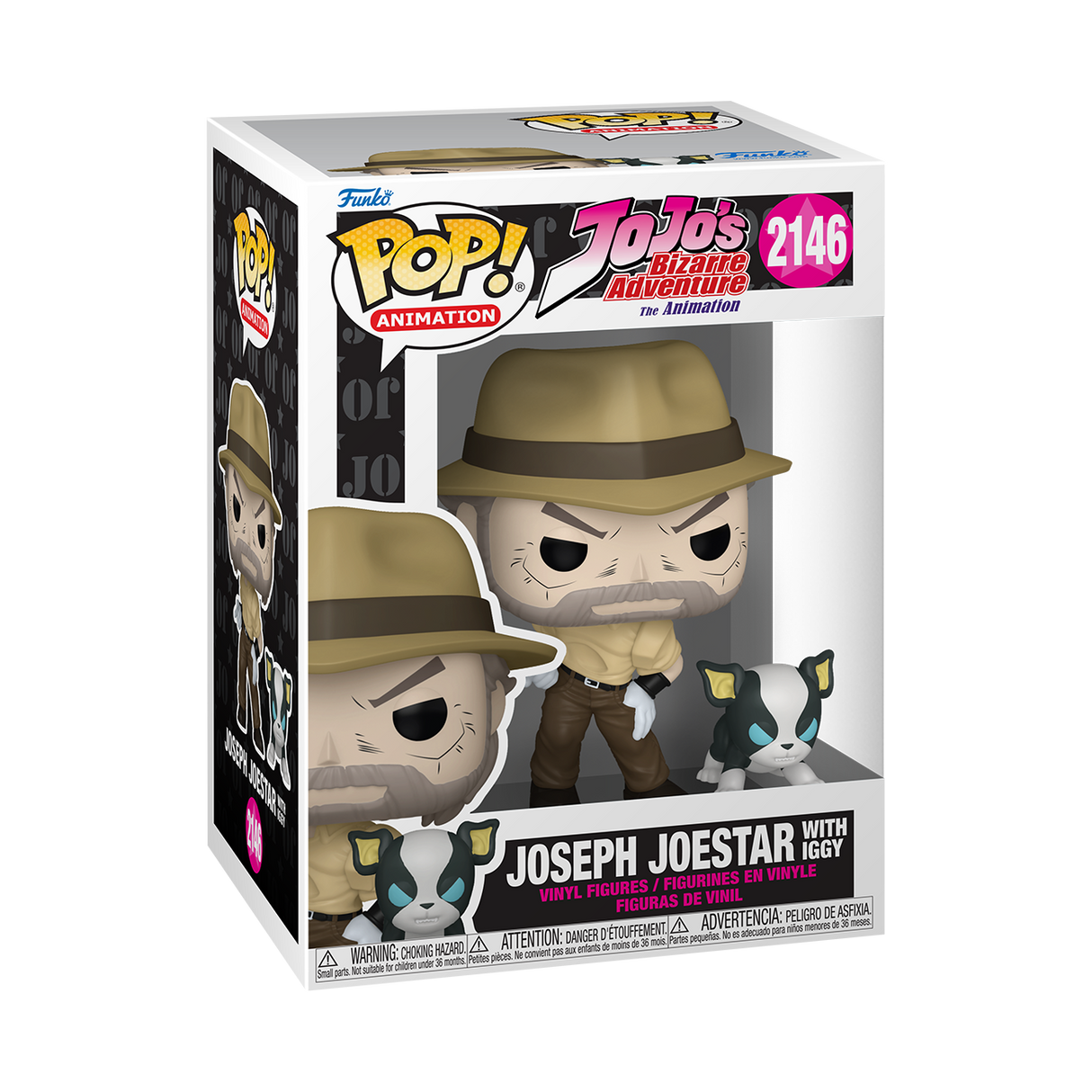 Funko Pop! Animation: JoJos Bizarre Adventure: Joseph Joestar with Iggy