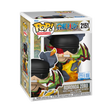 Funko Pop! Premium figure of Roronoa Zoro from One Piece, collectible toy by Shak's Pop Shop with detailed character design.