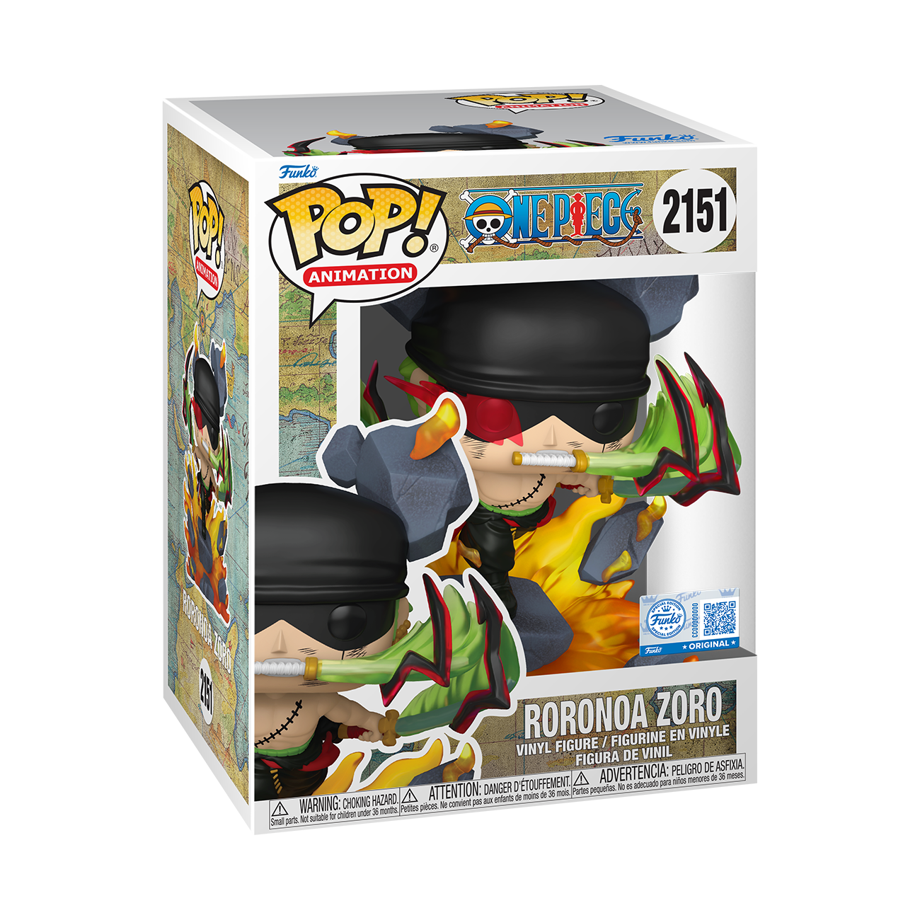 ONE PIECE カク　POP Funko POP! Animation: One Piece Kuzan 4-in Vinyl Figure