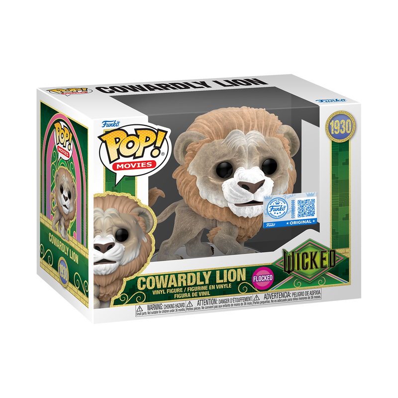 Funko Pop! Movies: Wicked for Good: Cowardly Lion (Flocked) (Funko Special Edition)