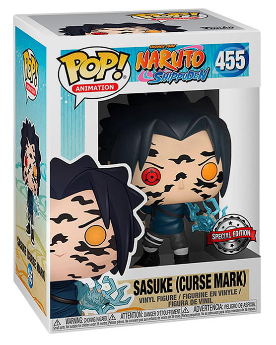 Funko Pop! Animation: Naruto Shippuden: Sasuke (Curse Mark) (Special Edition Sticker) (Box Imperfection)