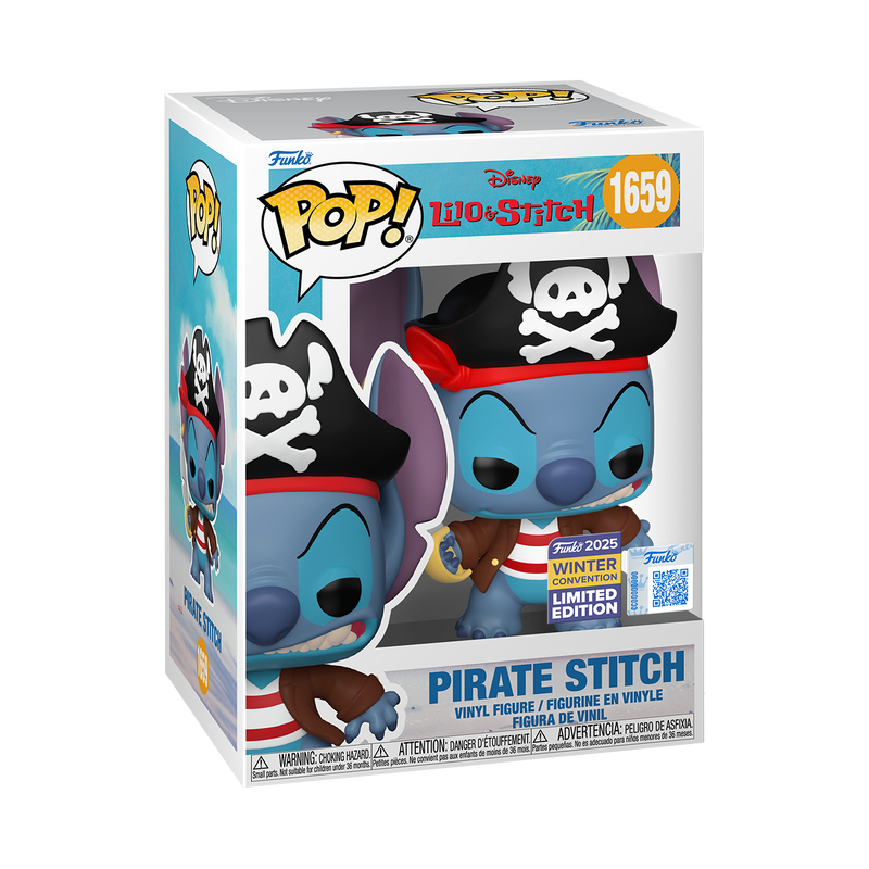 Funko Pop! Disney: Lilo and Stitch: Pirate Stitch (2025 Winter Convention Shared Exclusive)