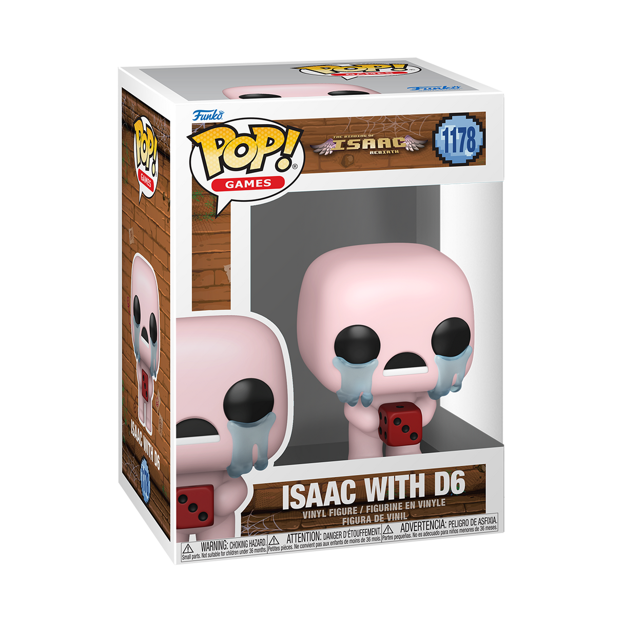 Funko Pop! Games: The Binding of Issac Rebirth: Isaac with D6