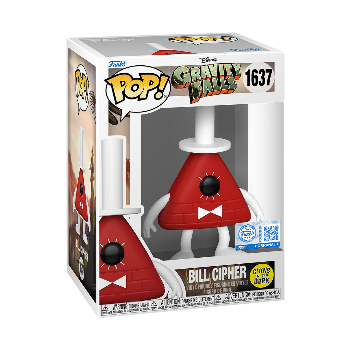 Funko Pop! Disney: Gravity Falls: Bill Cipher (Glow) (Toy Temple Exclusive)