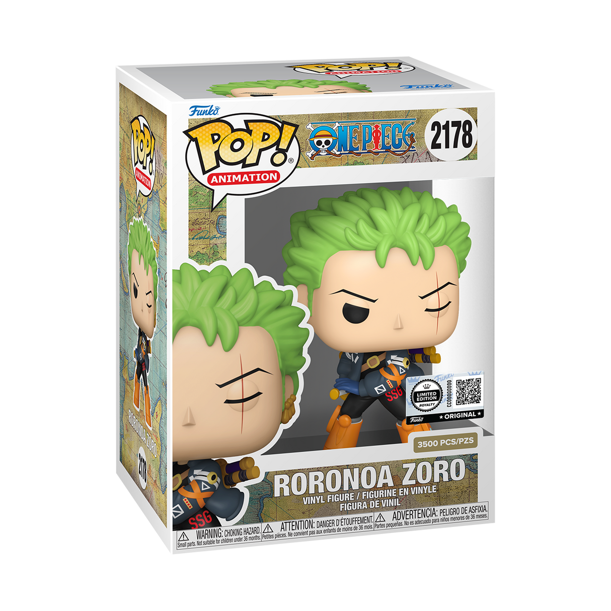 Funko Pop! Animation: One Piece: Roronoa Zoro (LE 3,500) (Funko Royalty Edition) (Hot Topic Exclusive)