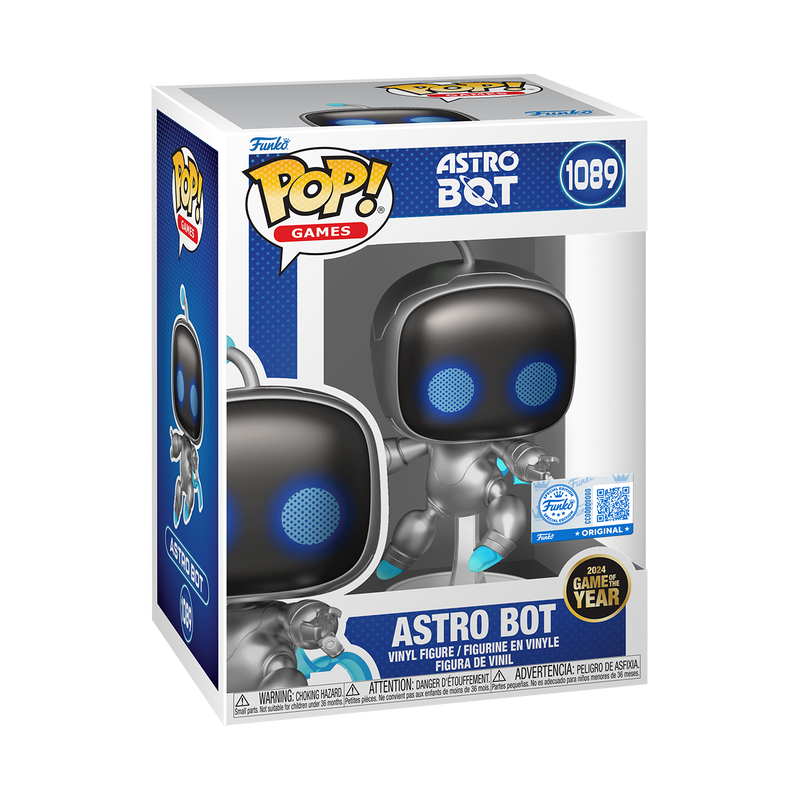 Funko Pop! Games: Astro Bot With Pop Protector (Funko Shop Exclusive)