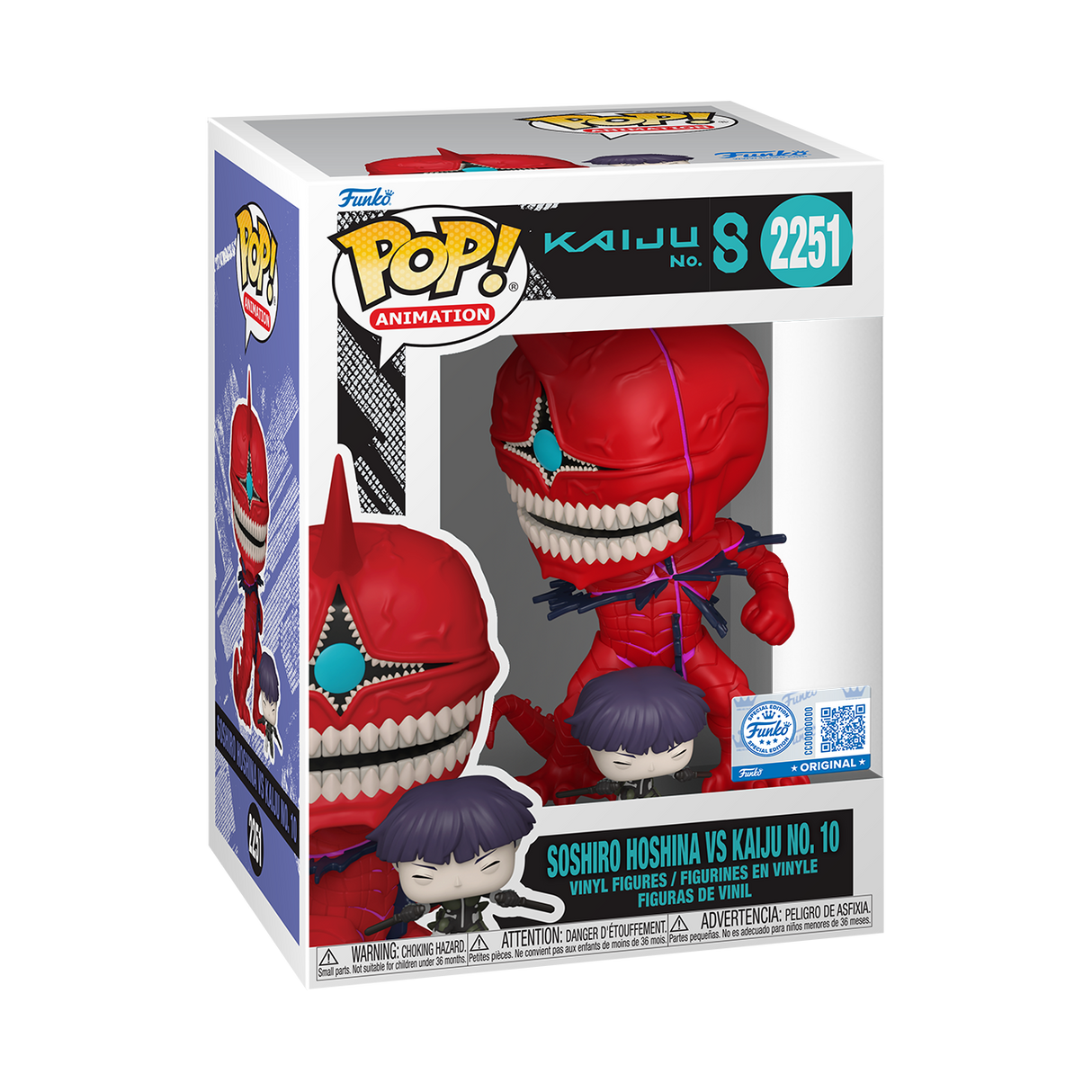 Funko Pop! Animation: Kaiju No.8: Sohiro Hoshina vs Kaiju No.10 (Chalice Collectibles Exclusive)