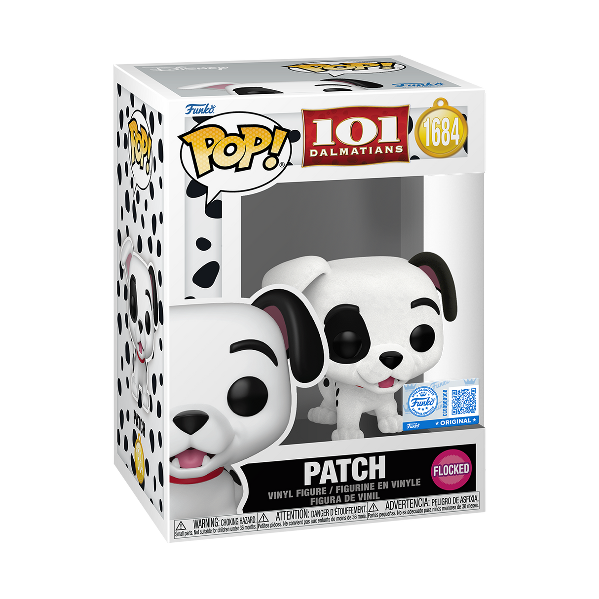 Funko Pop! Disney: 101 Dalmatians: Patch (Flocked) (Funko Special Edition)
