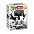Funko Pop! Disney 101 Dalmatians Patch as a Pirate vinyl figure from Shak's Pop Shop Specialty Series.