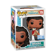 Funko Pop! Disney Moana leaping figure from Speciality Series, featuring Moana in a dynamic pose with vibrant colors.