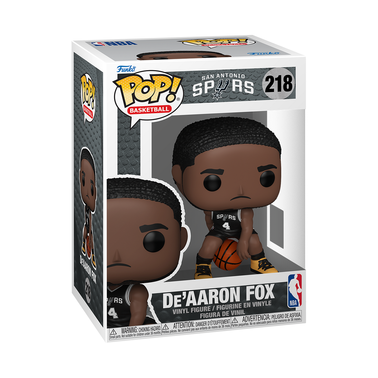Funko Pop! Basketball: NBA's San Antonio Spurs: De'Aaron Fox