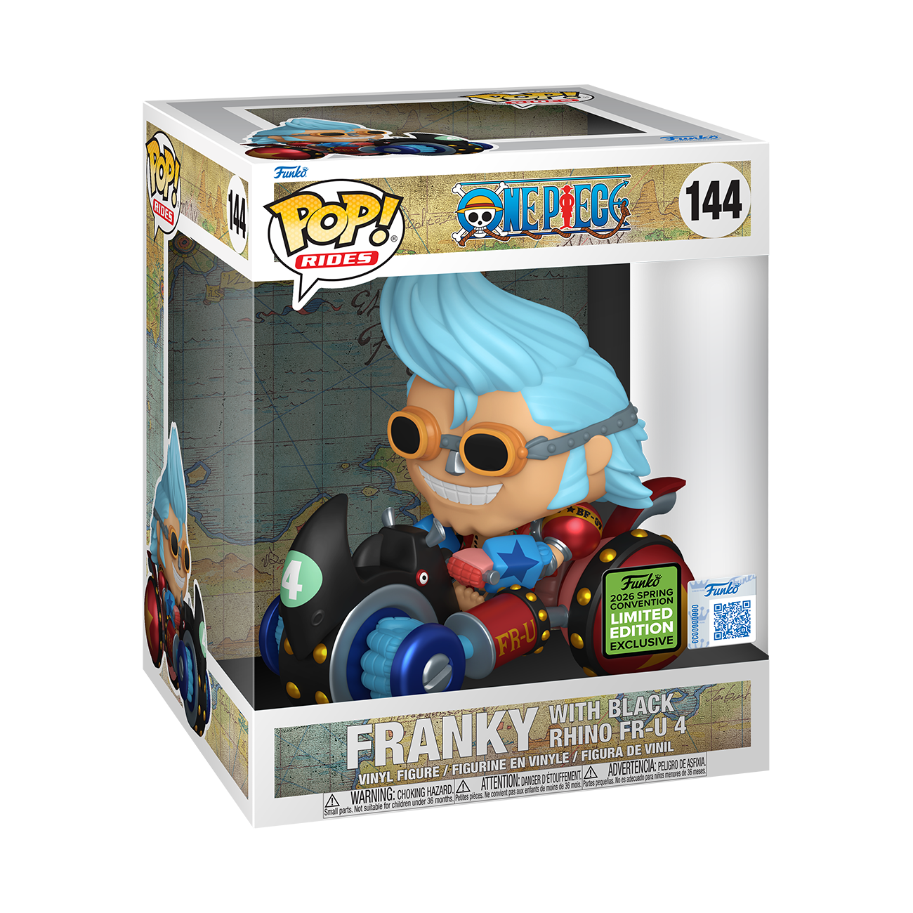 フレディフリーマン POP Funko Pop! Rides: One Piece: Franky with Black Rhino FR-U 4 (2026