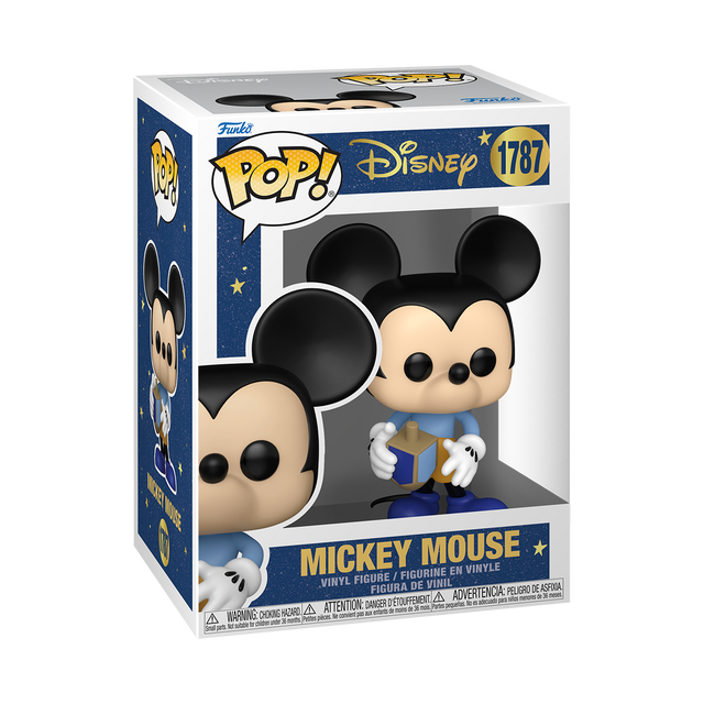 Funko Pop! Disney Mickey Mouse Hanukkah figure with dreidel design, collectible toy from Shak's Pop Shop.