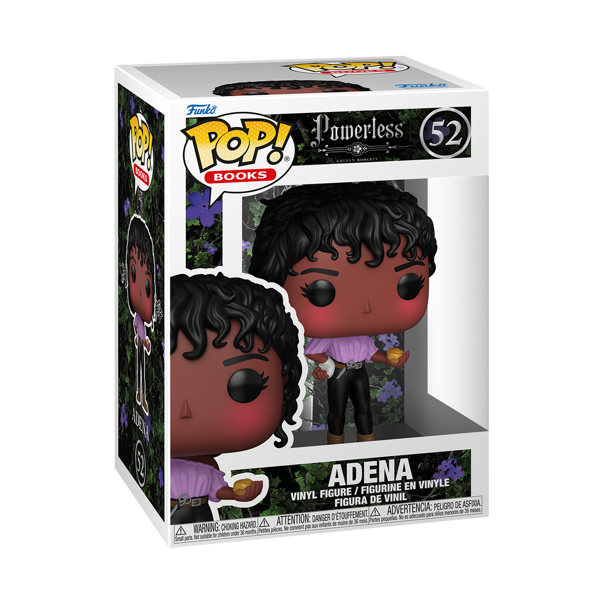 Funko Pop! figure of Adena from Powerless, featuring a stylized collectible toy with detailed costume and character design.