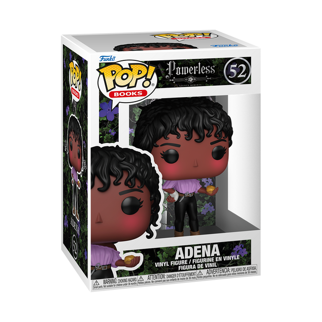 Funko Pop! figure of Adena from Powerless, featuring a stylized collectible toy with detailed costume and character design.
