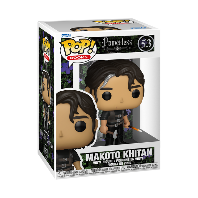Funko Pop! figure of Makoto Khitan from Powerless series, collectible vinyl toy in original packaging.