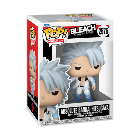 Funko Pop! Animation Bleach Thousand Year Blood War Toshiro Hitsugaya figure with detailed bankai costume, from Shak's Pop Shop.