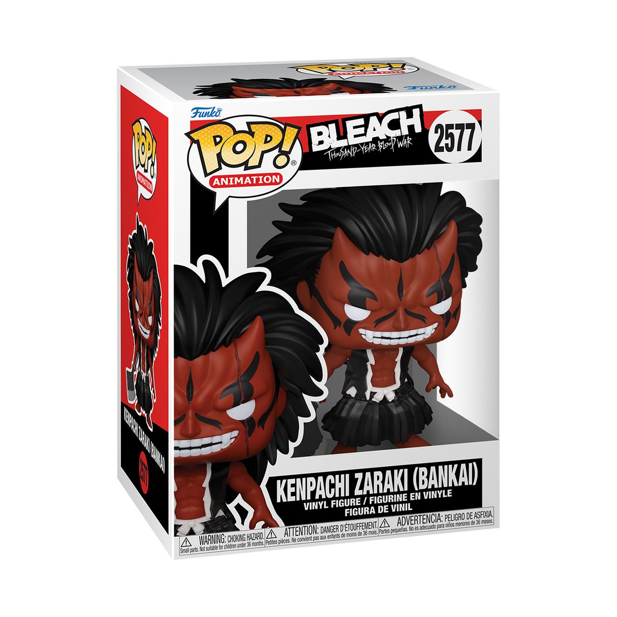 Funko Pop! Animation: Bleach Kenpachi Zaraki (Bankai) figure from Thousand Year Blood War series, stylized vinyl collectible.