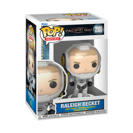 Funko Pop! Movies Pacific Rim Raleigh Becket figure by Shak's Pop Shop, stylized collectible with detailed character design.