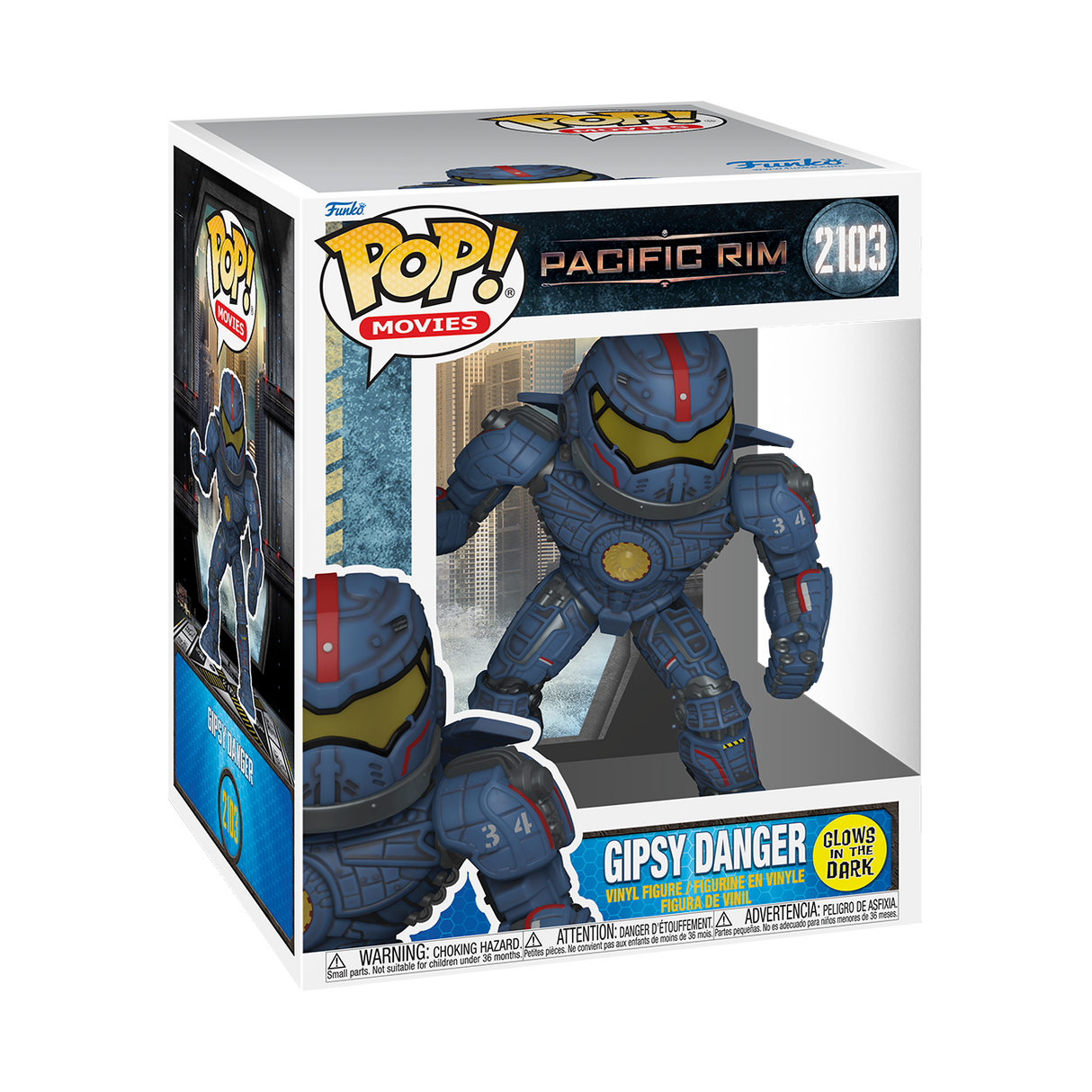 Funko Pop! Movies: Pacific Rim: Gipsy Danger (Glow) (Super 6")