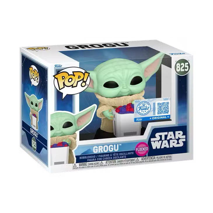 Funko Pop! Star Wars: Mandalorian and Grogu: Grogu (Flocked) (Funko Special Edition)