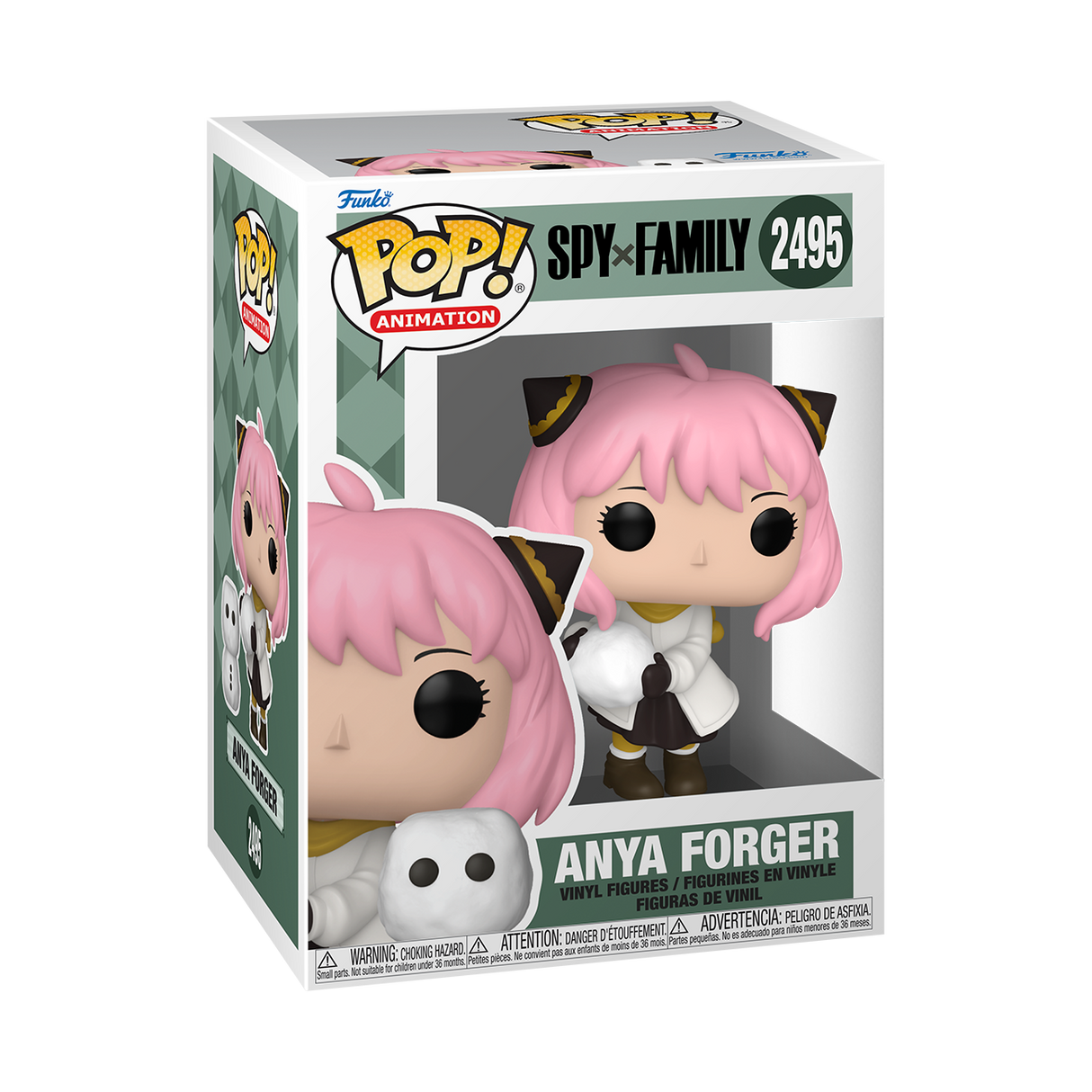 Funko Pop! Animation Anya Forger Holiday figure from Spy x Family, collectible vinyl toy with festive holiday design