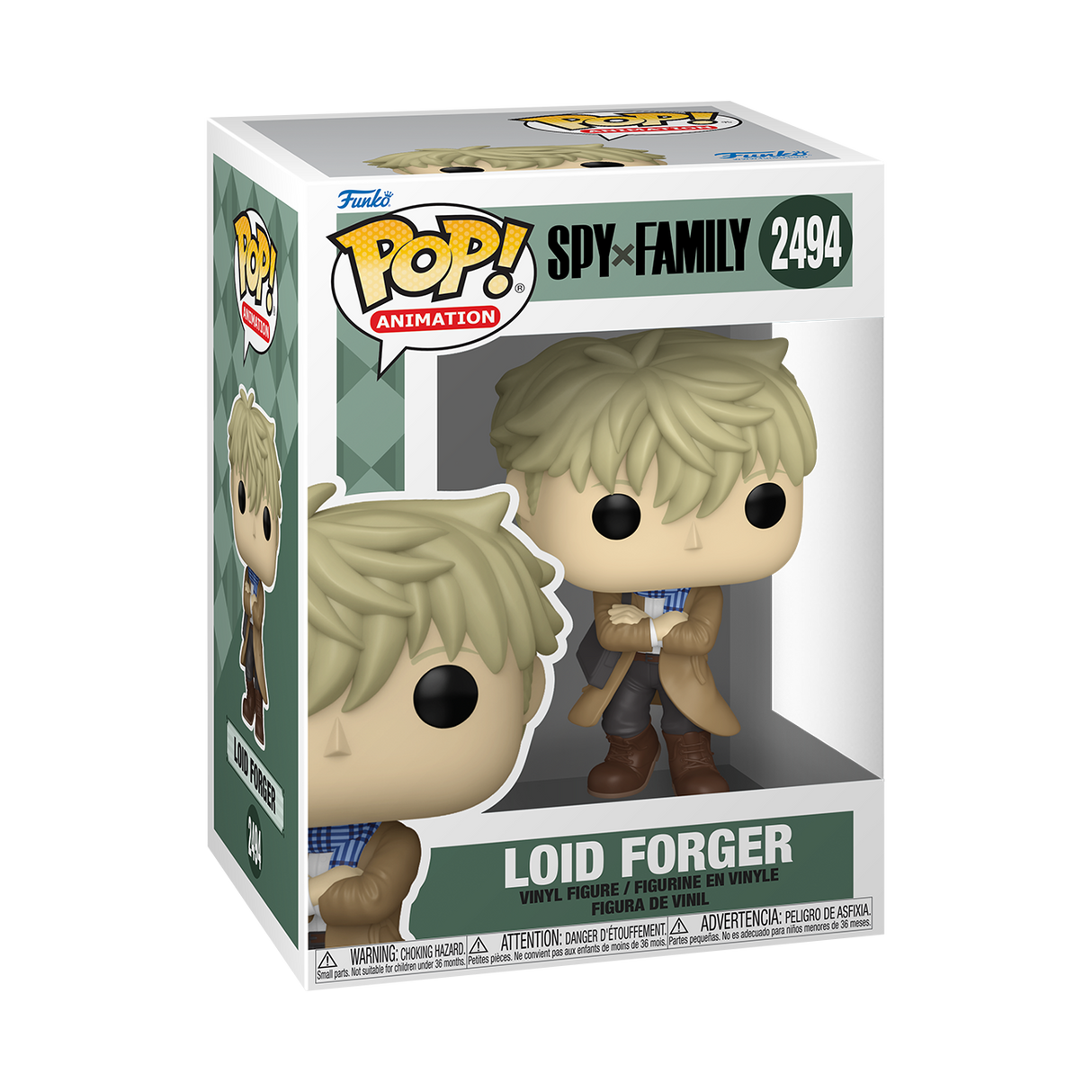 Funko Pop! Animation: Spy x Family Loid Forger Holiday figure, collectible vinyl figure with festive holiday design.