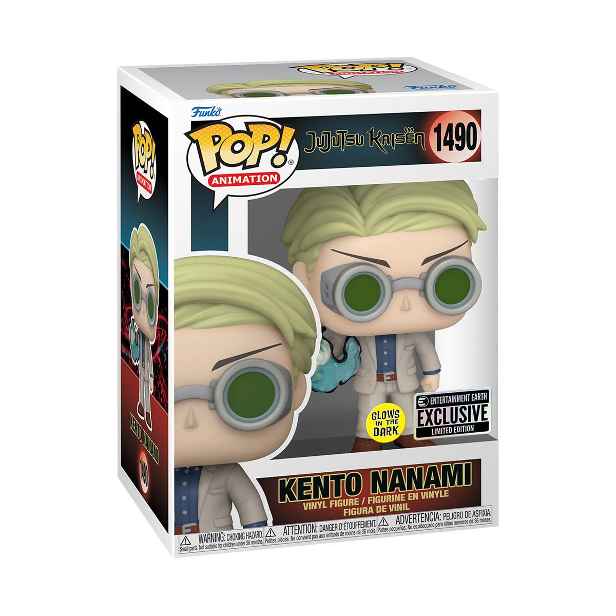 Funko Pop! Animation: Jujutsu Kaisen: Kento Nanami (Glow) (Entertainment Earth Exclusive) (Box Imperfection)
