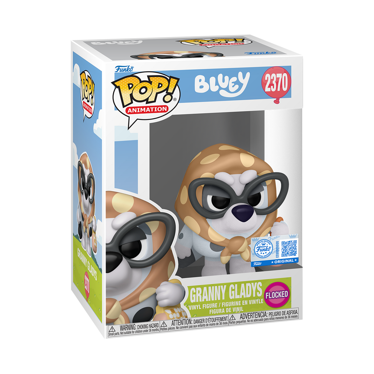 Funko Pop! Animation: Bluey: Granny Gladys (Flocked) (BoxLunch Exclusive)
