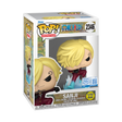 Funko Pop! Animation One Piece Sanji figure with glow effect, featuring detailed character design and collectible style.