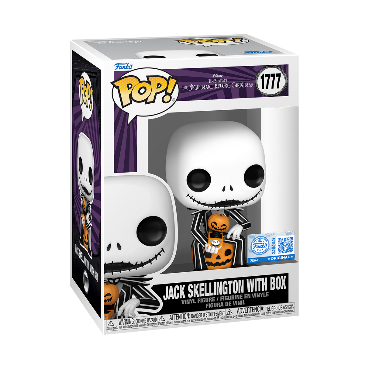 Funko Pop! Disney: Nightmare Before Christmas: Jack Skellington with Box (Funko Special Edition)