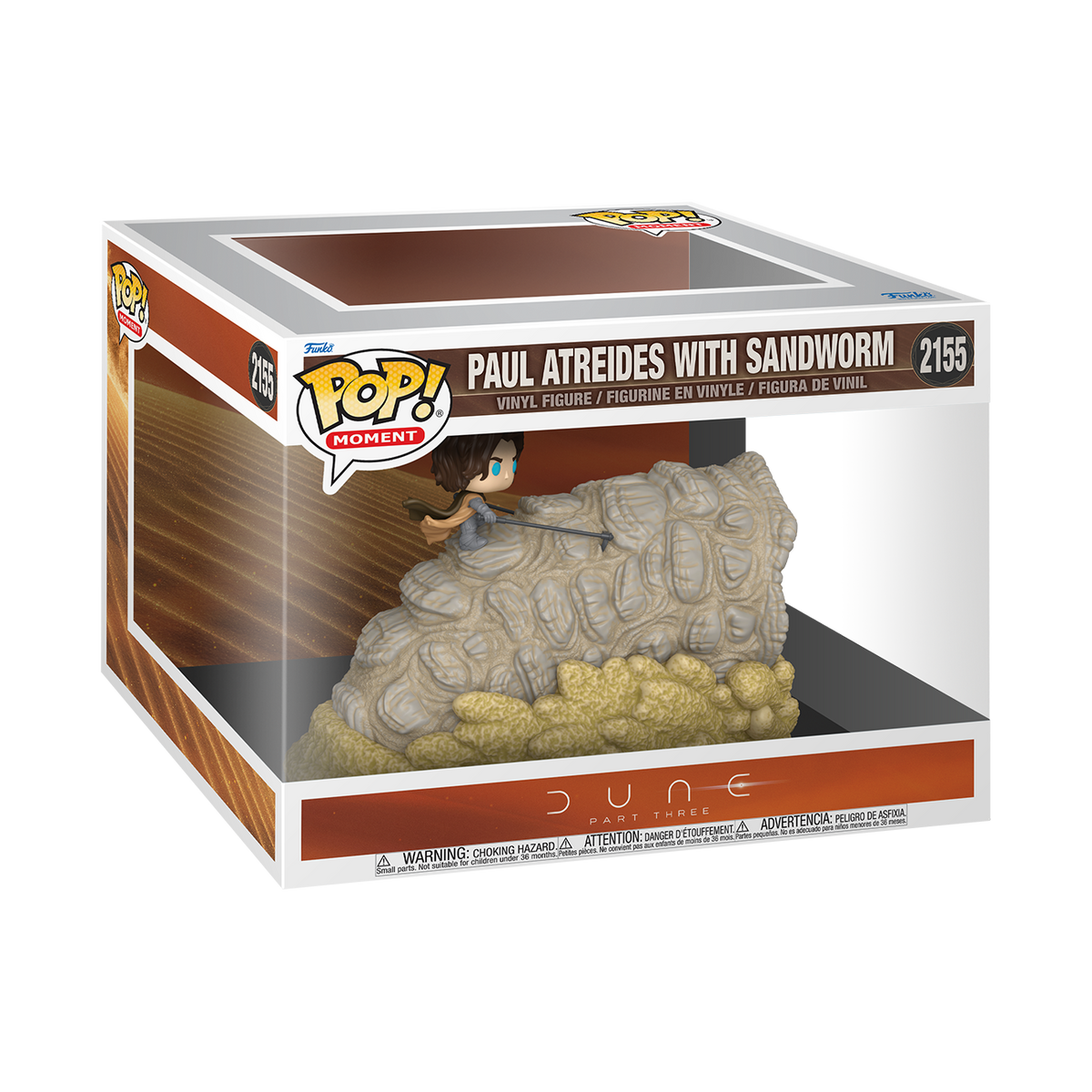 Funko Pop! Moments: Dune Part 3: Paul Atreides with Sandworm