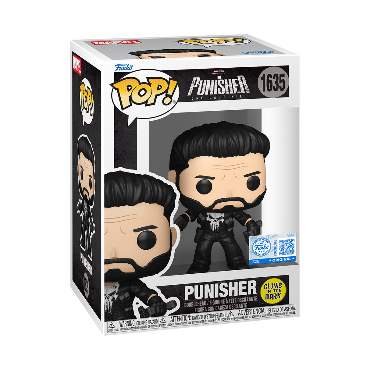 Funko Pop! Marvel: Punisher One Last Kill: Punisher (Glow) (Funko Special Edition)