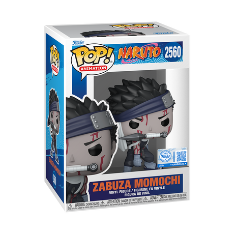 Funko Pop! Animation Zabuza Momochi figure from Naruto series, detailed vinyl collectible with distinctive character features.