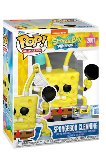 Funko Pop! Premium: Spongebob Squarepants: Spongebob Cleaning (2025 SDCC Convention Exclusive)