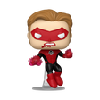 Funko Pop! Heroes DC Red Lantern collectible figure from the Legendary Edition, featuring detailed red lantern design.