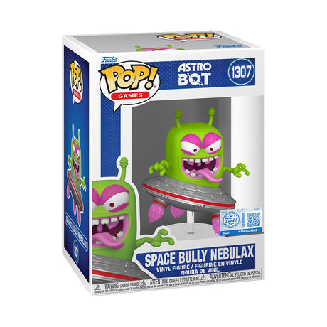 Funko Pop! Astro Bot: Space Bully Nebulax figure from the Specialty Series, featuring colorful design and detailed character details.